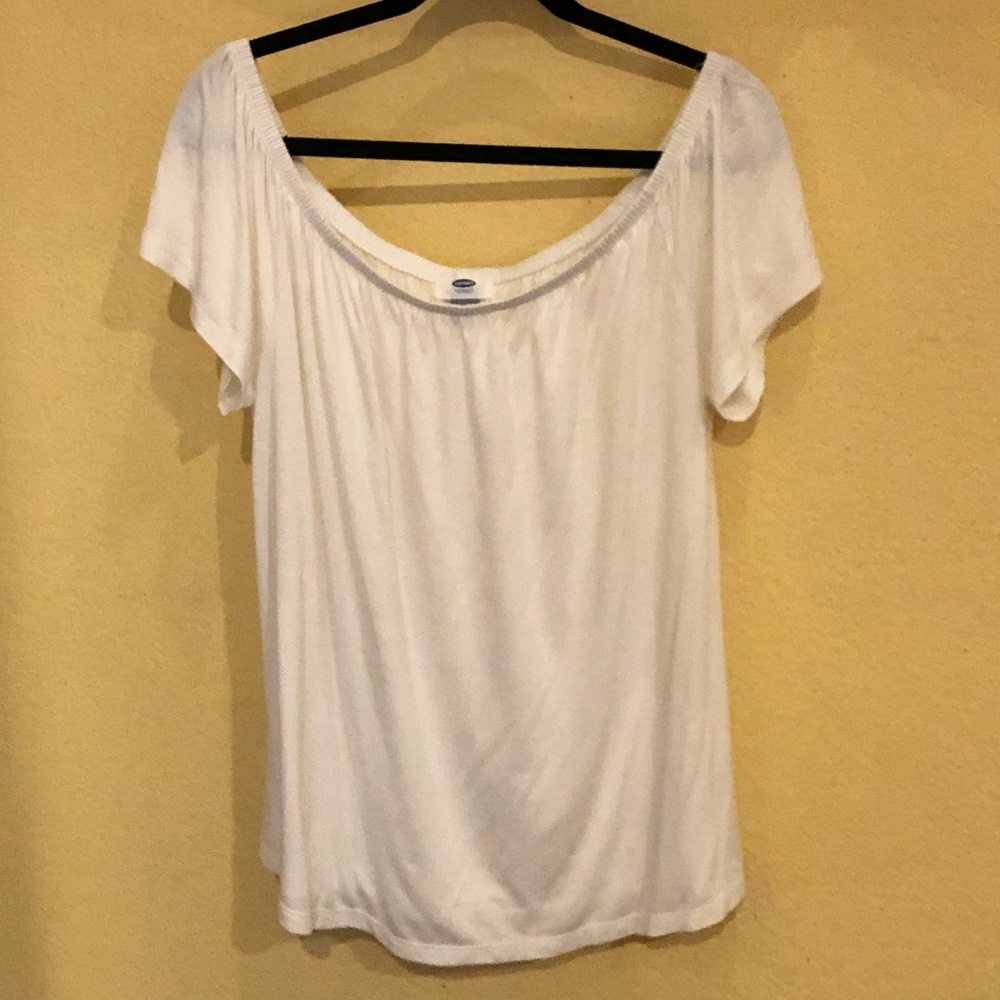 💚FINAL PRICE💚 off the shoulder white tee